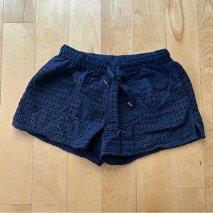 crewcuts Girls (8) Navy Eyelet Summer Shorts with Tie